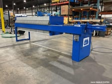 Hoffland, filter press, 25 cu.ft., 50 plate, 800mm, air/hydraulic