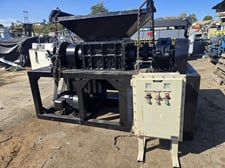 Kunjie, double shaft tire shredder, plastic / wood / cardboard recycling machine