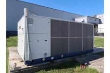 98 Ton, MTA / Aries Tech #AST 140/N, 345 KW, air-cooled cold water chiller, outdoor