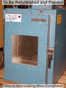 12" width x 22" D x 20" H Bemco #FT3.0-100/1000, CO2 / LN2 tensile test chamber, -100 to 1000, 460V., 3 Ph.