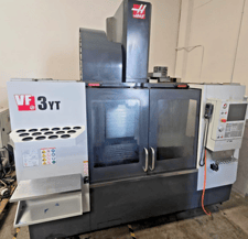 Haas #VF-3YT/50, CNC Vertical Machining Center, 3-Axis, 40" X, 26" Y, 25" Z, 23" x 52" Table, 30 HP, 7500