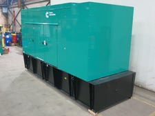 450 KW Cummins #DFEJ, diesel generator set, 755 HP at 1800 RPM, Tier 2, PMG, UL-2200 listed, sound attenuated