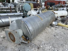 42" diameter x 121" L RVS, Vertical Ammonia Accumulator, 894 Gallons, Tank, 200 PSI @ 300 F, 1998