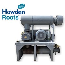 1006 cfm, 8.25 psi, Howden Roots #616-RAM-LB, rotary lobe PD blower package, 100 HP, 460 V., 3-phase (5