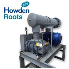 1006 cfm, 8.25 psi, Howden Roots #616-RAM-LB, rotary lobe PD blower package, 100 HP, 460 V., 3-phase (5