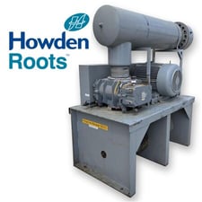 1006 cfm, 8.25 psi, Howden Roots #616-RAM-LB, rotary lobe PD blower package, 100 HP, 460 V., 3-phase (5