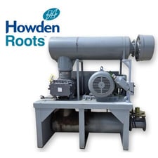 1006 cfm, 8.25 psi, Howden Roots #616-RAM-LB, rotary lobe PD blower package, 100 HP, 460 V., 3-phase (5