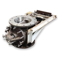 10" AE Industries, Stainless Steel rotary airlock valve feeder, 4-vane rotor, 29.5 RPM, 1 HP, 230/460 V.