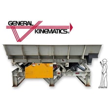 114" wide x 13' long, General Kinematics #SCRT, Syncro-Coil vibratory bulk conveyor (2 available)