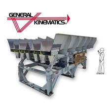 114" wide x 13'-6" long, General Kinematics #SCRT, Syncro-Coil vibratory shaker conveyor (2 available)