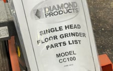 Diamond Multimax Products #CC100, Floor Grinder, 7-1/2 HP, 3450 RPM, 230 V.