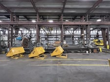72" x 480" Leblond, engine lathe, 70" 4-jaw chuck, 3" bore, 14-300 RPM, 3 Steady Rest, tailstock, tool post