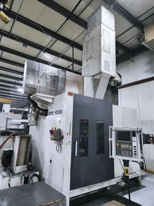 51.1" Giddings & Lewis #VTC1000M, CNC vertical turret lathe, 25 ATC, 75-112 HP, 630 RPM, KM80 taper, Fanuc