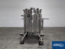 53 gallon Feldmeier, Reactor, 316L Stainless Steel, 27" diameter x 27" straight side, dish top & bottom