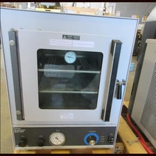 10" width x 10" H x 11.5" D Fisher Scientific #281A, Vacuum Oven, 0.65 cu.ft., 0-280°C, stainless steel