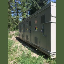 Chemical Storage Unit, 4 bays, 10' width x 96" H x 26' 6" L, explosion proof fixtures, 2-hr fire rated