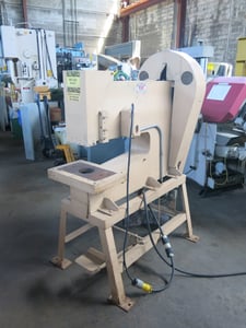 10 Ton, Whitney Jensen #150, Deep Throat Punch Press, 2" stroke, 7" Shut Height, 1-3/4" adj., 24" throat