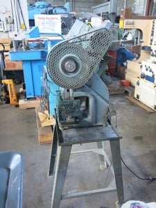 3 Ton, Perkins #S6K, Mechanical Clutch Punch Press, 1" stroke, 5-1/2" Shut Height, 1" adj., 6" x 12" bed