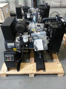 10 KW Perkins #DBP10000DC1, diesel generator set, open frame, portable, surplus