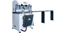 24" Oz Machine #Meteor-600, Automatic Upcut Miter Saw, hydro-pneumatic cutter, dust vacuuming system, 4 HP
