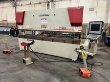 130 Ton, Accurpress #713012 Advantage, 2-Axis CNC press brake, 12' overall, 124" between housing, 8" stroke