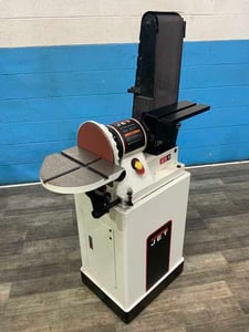 6" x 48" Jet #JCS9, combination bet disc sander, 9" disc diameter, 16" x 9" table area, 110 V.