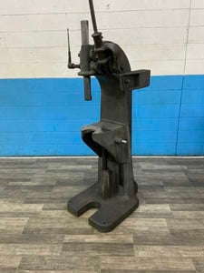 12 Ton, Greenerd #5S, arbor press, 13 throat, 16" ram movement, 24" x 2-7/16" ram