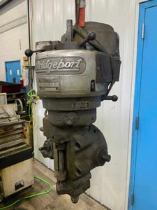 Bridgeport, J heaad only, 5" quill travel, 16" ram travel, 3-3/8" quill diameter, R-8 taper