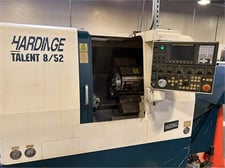 Hardinge #Talent-8/52, CNC lathe, 18" SOCS, 3-jaw chuck, 2" bar, 11.1" dia., 15" lgth, A2-6, 12 turret, 15