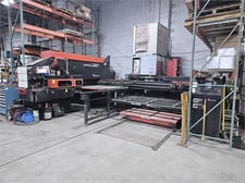 33 Ton, Amada #Vipros-357, CNC turret punch, 58 station, 2 automatic index, 50" x 144" sheet, Fanuc 04PC
