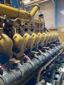 1600 KW Caterpillar G3520C, landfill gas / natural gas, 4160V, 2011