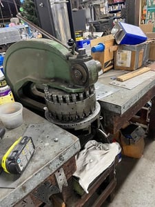 Rotex #18-BKS-60, Manual Turret Punch Press, 24" throat, 18 stations