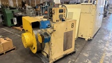 RMG #89-1058-68, In-Line Wire Drawing Machine, 1/2" max wire diameter, 36" capstan, 58 FPM, 10 HP, 460 V.