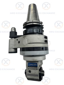 BIG Daishowa #BCV50-AG90/NBS10-215, Right Angle Head, CAT50, NBS10 Collet Chuck Output, 6,000 RPM Max, Radial