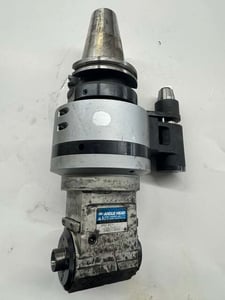 BIG Daishowa #BCV50-AG90/NBS10W-230, Right Angle Head, CAT50, NBS10W Collet Chuck Output, 230mm Gauge Length