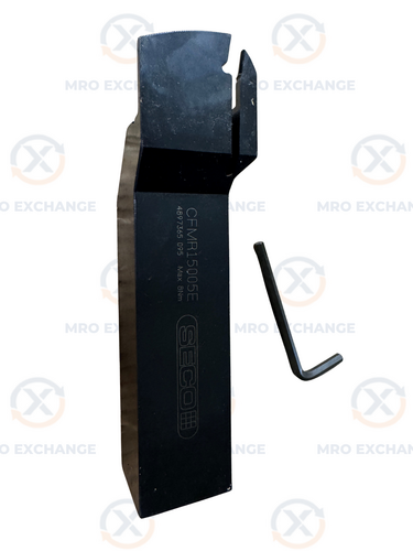 Seco Tools #CFMR15005E, Indexable Grooving Tool Holder, 1.5" Shank, 5mm Insert Width