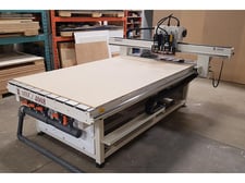 AXYZ Automation #4008, CNC Router w/Multiple Heads, 5' x 8' Table, (2) 5 HP ELTE Spindles, 6,000-24,000 RPM