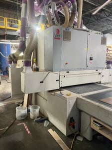 53" Viet #S4-T2T43, 4-Head Wide Belt Sander, Cross Belt/Combo/HP Duo/Cross Belt Heads, (3) 15 HP & (1) 20 HP
