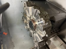 Takisawa #LA-200, CNC lathe, 18.5" swing, 8" chuck, 15 HP, 3200 RPM, Fanuc 0I-T, 2021, 2021