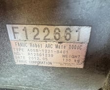 Genesis, SYSTEM 3X, dual trunnion MIG welding cell, (2) Fanuc ArcMate 100iC, 10 Kg, 1420mm reach, R-30iB