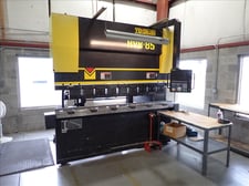 85 Ton, Toyokoki #HYB-8525, CNC Press Brake, 98" bending length, 7.87" stroke, 16.14" gap depth, 16 HP