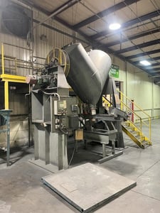 60 cu.ft. Patterson -Kelley, Twin Shell Dry Blender, Stainless Steel, 5 HP, intensifier bar
