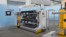 63" SRC Systems #610-Compact, Duplex Slitter Rewinder, 1500 FPM, 24" rewind diameter, 2" min. slit, new
