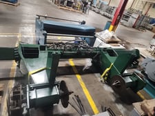 Powell, Shaftless Floor Pickup Unwind Stand, 72" outside dimension roll capacity, 15" diameter main winding