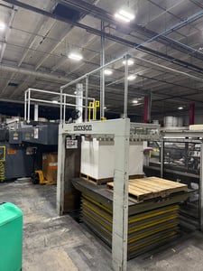 65" Maxson #MDH, Dual Rotary Sheeter, 4 unwind stands, 1300 FPM, 15"-82" sheet length, 2014