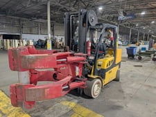 12000 lb. Yale #GLC120VX, Forklift, 2-stage mast, 72" Bolzoni ARC-100-1872 roll clamp, 2021