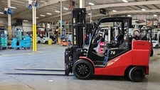 15500 lb. Hangcha #FP70C, Forklift, 3-stage 99.5"/177" mast, Class IVA forks, 96" forks, 2023