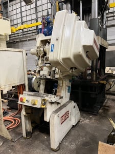 35 Ton, Bliss #C-35, flywheel OBI press, 3" stroke, 10.75" Shut Height, 2.5" adj., 26.5" x 17" bed, 120 SPM