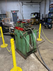 10" x .105" Rowe #A-10, motorized straightener, 7 straightening rolls, pinch rolls, loop arm, 1964