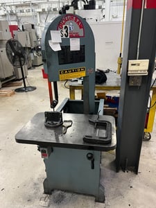 8.75" x 14.5" Roll-In #EF1459, vertical band saw, 120" x .75" blade, 1 HP, 2000
